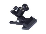 Metal Photo Studio Flash Spring Clamp Clip Mount With Ball Head Black