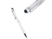 2pcs white Bling Crystal Multi Function Ballpoint and Stylus Pen for ALL Capacitive Touch Screen Device iPhone iPad