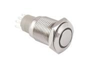 Angel Eye WHITE Led Stainless Steel Switch Latching Push Button 5 Pin