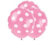 30cm Polka Dot Latex Balloons Pink
