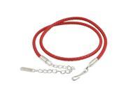 Red Braided Round Strap Waist Chain Slender Belt for Woman Lady