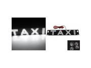 Car Windscreen Cab Sign White 90 LED Taxi Light w Suction Cup