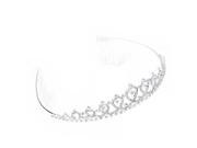 Silver Plated Jewelry Rhinestone Bride Headband Hair Band Comb