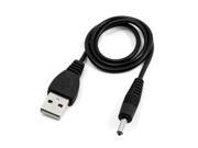 3.5mm x 1.3mm Black USB Cable Lead Charger Cord Power Supply