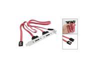 Dual Port SATA Serial ATA Cable to ESATA Bracket Adapter Cable