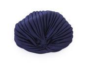 Polyester Pleated Turban Hat Head Wrap Headwrap Cap Twist Hat