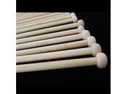 18 Sizes 36cm Single Pointed Bamboo Knitting Needles Set Kit 2.0mm 10.0mm