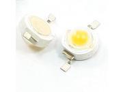 20 Pcs 2 Pin SMD 1W 3 3.2V Warm White LED Light Emitter Bulb