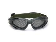 Shooting Tactical Airsoft Hunting Sand Metal Mesh Goggles Glasses Black
