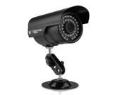 1 4 CMOS 700TVL IR CCTV Outdoor Waterproof Security Surveillance Camera Black