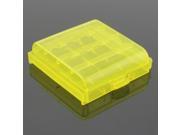 Pack of 9 PCS AA AAA Battery Storage Hard Case Box yellow