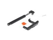 Wired Shutter Extension Pole Mount Monopod Selfie Stick Phone Holder for iPhone black