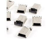 10 Pcs Mini USB Type B Plug Male 180 Degree 5 Pin SMD SMT Solder Jack Connector