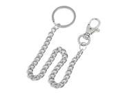 12.2 Long Silver Tone Metal Lobster Clasps Closure Keyring Keychain