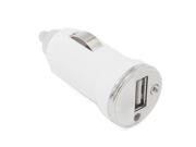 USB Adapter In Car Charger For Apple iPhone 5 4S 4 3 3S Samsung HTC Nokia Blackberry white