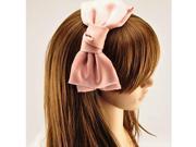 1X Sweet Cute Korea Style Big Bowknot Hair Band Bow Headband pink