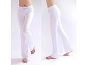 Modal Yoga Pants Trousers Fitness Meditation For Women White M