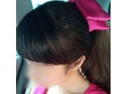 1X Sweet Cute Korea Style Big Bowknot Hair Band Bow Headband hot pink