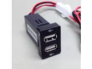 Dual USB Ports Dashboard Mount Fast Charger 1.2A 2.1A TOYOTA s SCION CAR