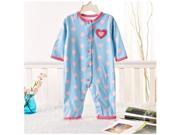 Baby clothing Blue pink love rompers cotton long sleeve 10 12M