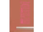 English we are a family waterproof wall stickers 55*128cm Pink