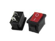 20 pcs x Red Button 2 Pin SPST ON OFF Mini Boat Rocker Switch 10A 125V 6A 250V AC