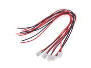 5 Pcs 24AWG JST XH2.54 2 Pin Connector Plug Wire Cable 20cm Length
