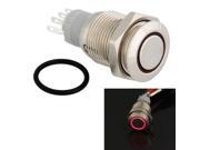 12V Red LED Metal Switch Push Button Latching Momentary 16mm