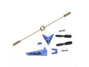 Syma Full Replacement Parts Set Spare Kit Head Cover Main Blades Balance Bar Etc for Syma S107G RC Helicopter Blue