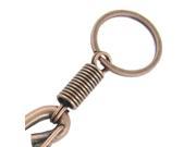 Copper Tone Carabiner Clip Metal Key Ring Keychain