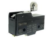 TM 1704 Short Hinge Roller Lever Momentary Micro Limit Switch