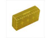 Yellow plastic battery receive a case of 18650