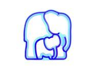 Elephant Shaped Sandwich Cutter Cookie Biscuit Cutter Blue