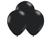 50 x Plain Black 12 Inches Helium Quality Latex Balloons
