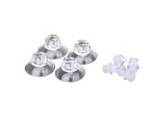 4pcs 25mm Transparent Suction Cups with 5mm Heart shaped Pipe Clips