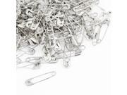 Office Home Mini Sized Coiled Design Silver Tone Safety Pins Replacement 100pcs