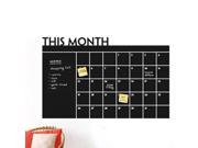 Diy Monthly chalkboard calendar Planner vinyl Wall Stickers 60*92CM