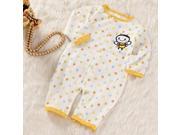 Baby Bee White colorful dot rompers cotton long sleeve 10 12M
