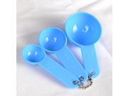 Blue 4 in 1 Facial Beauty Tool Mask Mixing Stick Brush Spoon Bowl Kit