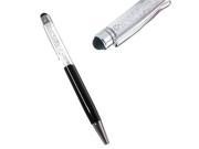 2pcs Black Bling Crystal Ballpoint Pen and Stylus for ALL Capacitive Touch Screen Device iPhone iPad