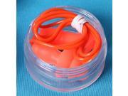 Swimming Sleeping Orange Silicone Ear Plugs 55cm Long String