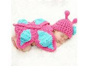 Baby Costume Animal photography Crochet Cloth knitted hats Butterfly