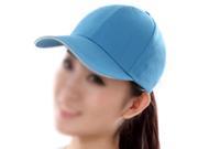 Plain Baseball Cap Mens Ladies Adult Hat Summer Azure