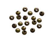 500 Piece Tiny Metal Spacer Round Beads for Jewelry Making 3.2mm Antique Bronze