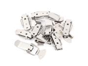 10Pcs Cabinet Spring Loaded Iron Straight Loop Toggle Latch 45mm Length