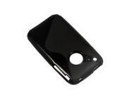 Black RUBBER TPU GEL HARD Case SKIN Cover FOR Apple iPhone 3G 3GS 8GB 16GB