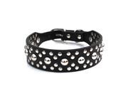 Round Nails Soft PU Leather Dog Pet Puppy Collars