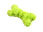 1pc Plush Sound Pet Toys Bone Shape Puppy Chew Squeaker Squeaky Toy