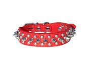 Leather Spiked Studded Dog Collar 1 Wide M Neck 8 10