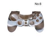 Protective Silicone Case Skin Cover For Ps4 Brown and White